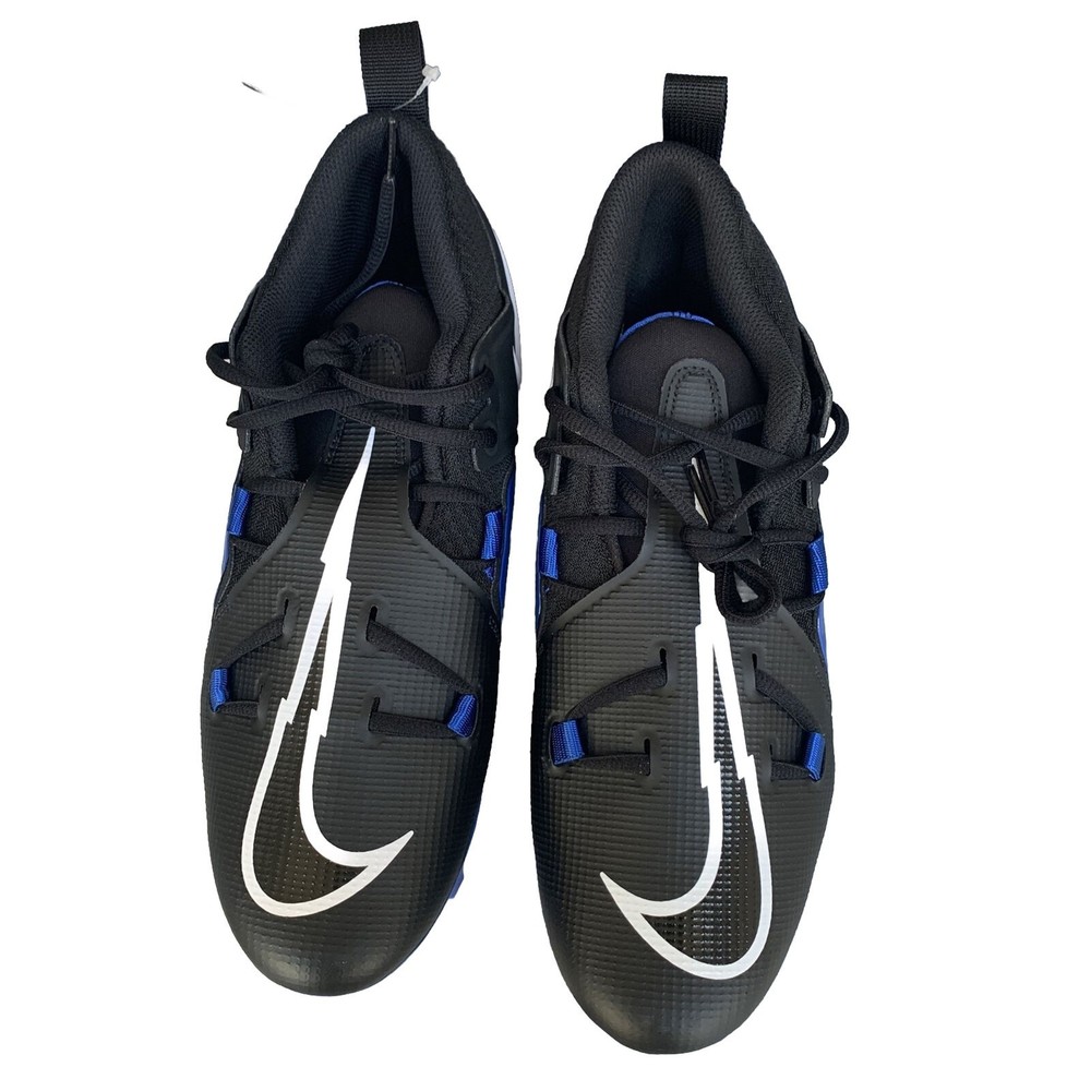 Men Nike Alpha Menace Sz 9.5 Pro 3 Football Cleats Black Game Royal
